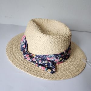 C&C California Floral Bow Fedora Hat